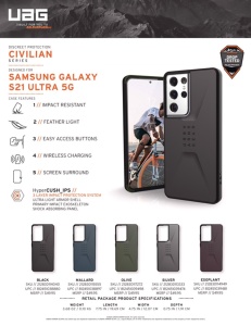 Ốp UAG Civilian Galaxy S21 Ultra (chính hãng)